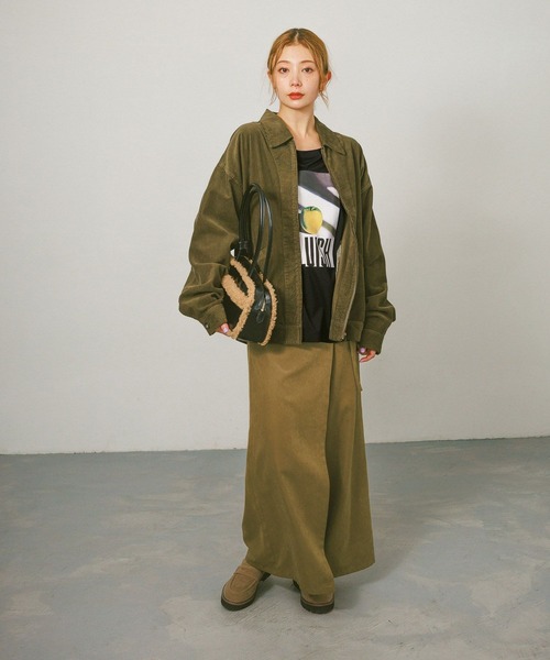 BAYFLOW（ベイフロー）の「[とろみ感のある素材]フィブリルラップパンツ（その他パンツ・レディース・カーキ/ブラック・FREE）」の9枚目の写真