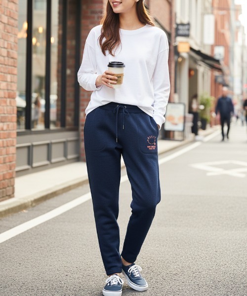 RUSTY(ラスティ)の「【RUSTY/ラスティー】レディースニットフリースパンツ/スウェットパンツ(スウェットパンツ・レディース・ホワイト/ネイビー/チャコール・LARGE/MEDIUM)」の3枚目の写真