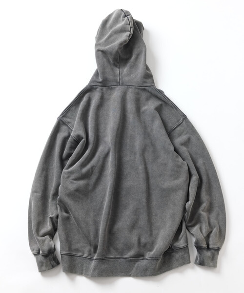 FREAK'S STORE（フリークスストア）の「HEAVY WEIGHT PIGMENT HOODIE 13oz/ヘビーウェイト ピグメント加工 フーディー/13オンス/リラックスフィット（パーカー・メンズ・チャコールグレー/ワインレッド/オリーブ/ブラウン・MEDIUM/LARGE/SMALL）」の17枚目の写真