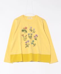 ブルームインデックス刺繍長袖カットソー