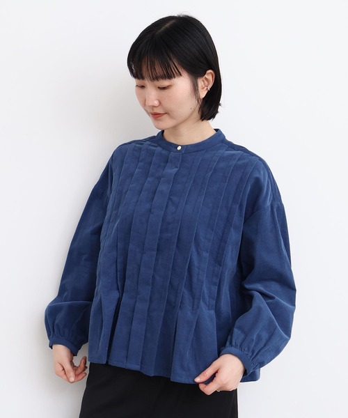 21W シャツコールタックブラウス（シャツ/ブラウス）｜l'atelier du