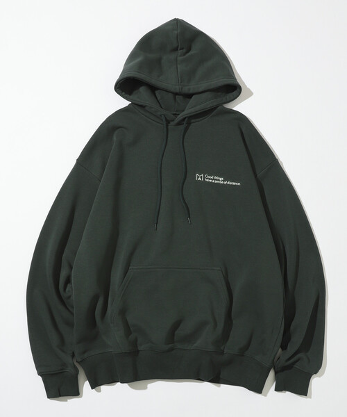 Firsthand（ファーストハンド）の「MA Firsthand/マ ファーストハンド MA ベーシックロゴ刺繍 プルオーバーフーディ / 裏毛 / リラックスフィット（パーカー・メンズ・オリーブ/ブラック/グレー/オフホワイト・MEDIUM/LARGE）」の10枚目の写真