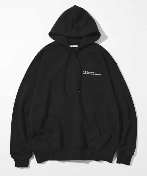 Firsthand（ファーストハンド）の「MA Firsthand/マ ファーストハンド MA ベーシックロゴ刺繍 プルオーバーフーディ / 裏毛 / リラックスフィット（パーカー・メンズ・オリーブ/ブラック/グレー/オフホワイト・MEDIUM/LARGE）」の12枚目の写真