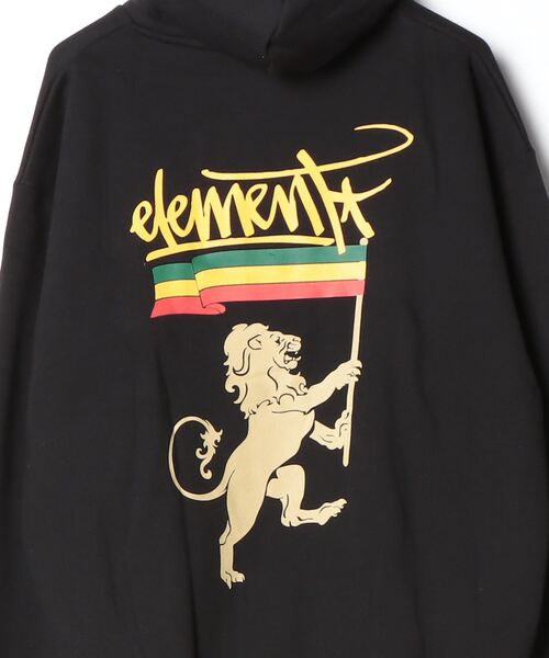ELEMENT（エレメント）の「エレメント  RASTAMAN HOOD エクストリームスポーツ スウェットパーカー（パーカー・メンズ・ブラック/グレー・M/L/LL）」の4枚目の写真