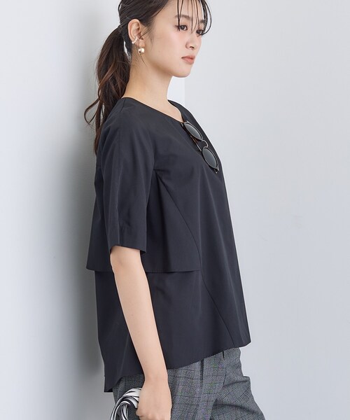 INDIVI（インディヴィ）の「【UVケア】バックデザインブラウス（シャツ/ブラウス・レディース・ブルー系7/ブラック/ホワイト/グレー系2・38/13/36）」の10枚目の写真