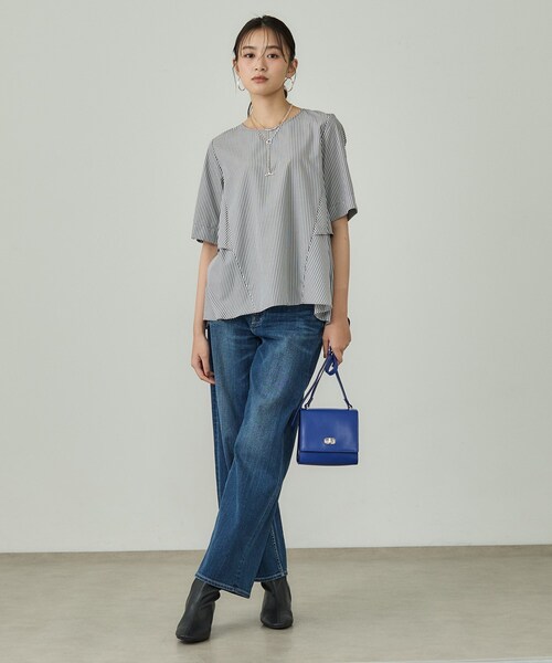 INDIVI（インディヴィ）の「【UVケア】バックデザインブラウス（シャツ/ブラウス・レディース・ブルー系7/ブラック/ホワイト/グレー系2・38/13/36）」の16枚目の写真