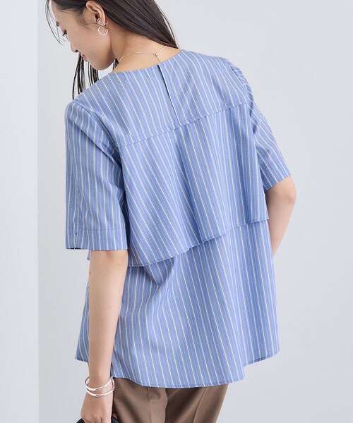 INDIVI（インディヴィ）の「【UVケア】バックデザインブラウス（シャツ/ブラウス・レディース・ブルー系7/ブラック/ホワイト/グレー系2・38/13/36）」の19枚目の写真