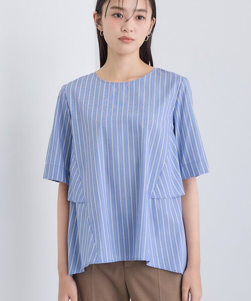 INDIVI（インディヴィ）の「【UVケア】バックデザインブラウス（シャツ/ブラウス・レディース・ブルー系7/ブラック/ホワイト/グレー系2・38/13/36）」の22枚目の写真