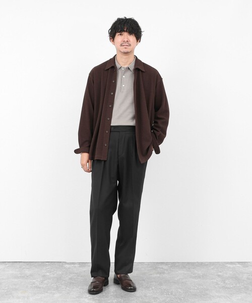 NOLLEY’S（ノーリーズ）の「《SOLOTEX》ストレッチサキソニー/NSN2タックスラックス/ベルトレス/サイドアジャスター/25AW（スラックス・メンズ・チャコールグレー/グレー系その他/ブラック・L/M/S/XL）」の4枚目の写真