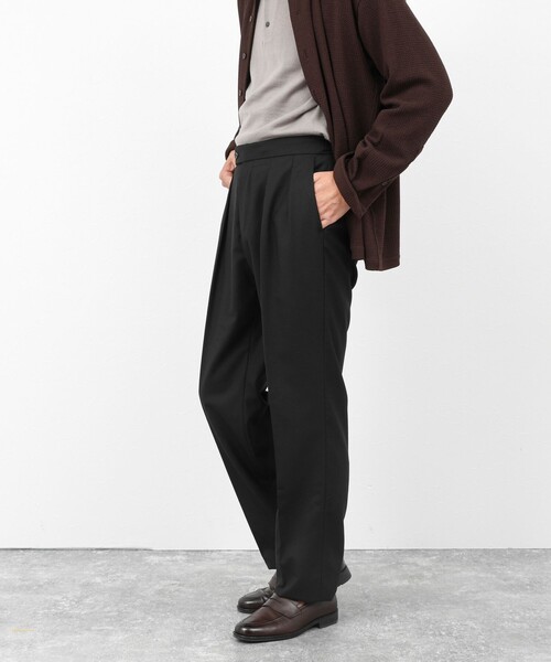 NOLLEY’S（ノーリーズ）の「《SOLOTEX》ストレッチサキソニー/NSN2タックスラックス/ベルトレス/サイドアジャスター/25AW（スラックス・メンズ・チャコールグレー/グレー系その他/ブラック・L/M/S/XL）」の10枚目の写真