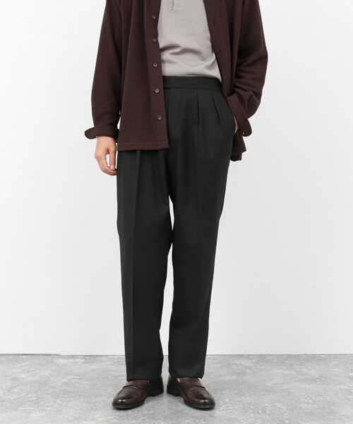 NOLLEY’S（ノーリーズ）の「《SOLOTEX》ストレッチサキソニー/NSN2タックスラックス/ベルトレス/サイドアジャスター/25AW（スラックス・メンズ・チャコールグレー/グレー系その他/ブラック・L/M/S/XL）」の16枚目の写真