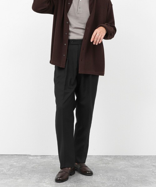 NOLLEY’S（ノーリーズ）の「《SOLOTEX》ストレッチサキソニー/NSN2タックスラックス/ベルトレス/サイドアジャスター/25AW（スラックス・メンズ・チャコールグレー/グレー系その他/ブラック・L/M/S/XL）」の17枚目の写真