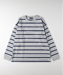 BACK NUMBER | 【BACK NUMBER】カラーボーダーロングスリーブＴシャツ(クリーン/モダン/オールマイティ)(Tシャツ/カットソー)