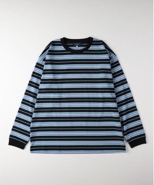 BACK NUMBER(バックナンバー)の「BACK NUMBER(バックナンバー)【メンズ】カラーボーダーロングスリーブTシャツ(Tシャツ/カットソー・メンズ・ライトグレー/ブラック/ネイビー・L/XL/M)」の1枚目の写真