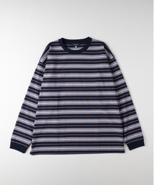 BACK NUMBER(バックナンバー)の「BACK NUMBER(バックナンバー)【メンズ】カラーボーダーロングスリーブTシャツ(Tシャツ/カットソー・メンズ・ライトグレー/ブラック/ネイビー・L/XL/M)」の5枚目の写真