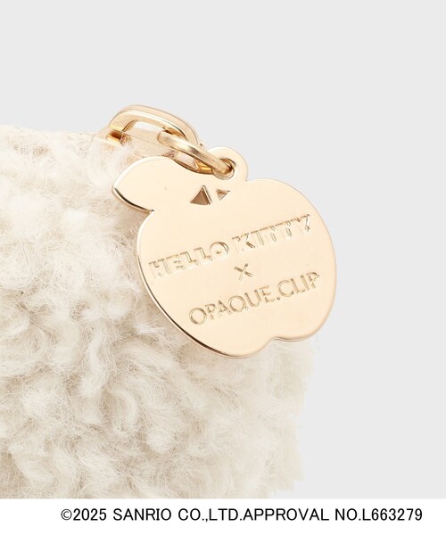 OPAQUE.CLIP（オペークドットクリップ）の「【ハローキティ】フラット型ふわふわポーチ（ポーチ・レディース・ブラウン系その他2/ブラック/オフホワイト・00）」の12枚目の写真