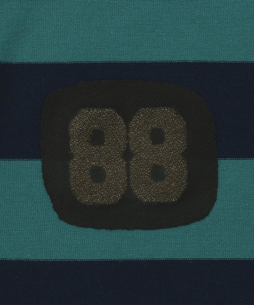 minimal（ミニマル）の「ボーダーサガラ刺しゅうロンT（スウェット・キッズ・ピンク/グリーン/ブルー/ブラック・130cm/140cm/100cm/120cm/90cm/110cm）」の21枚目の写真