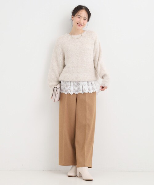 DRESKIP（ドレスキップ）の「裾フリルレイヤードトップス（Tシャツ/カットソー・レディース・ホワイト系8/ホワイト系6/オフホワイト・04/03/02/01）」の10枚目の写真