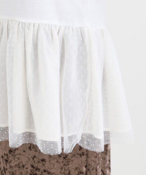 DRESKIP（ドレスキップ）の「裾フリルレイヤードトップス（Tシャツ/カットソー・レディース・ホワイト系8/ホワイト系6/オフホワイト・04/03/02/01）」の21枚目の写真