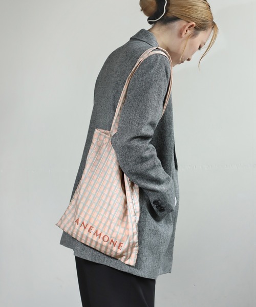 ANEMONE（アネモネ）の「アソート柄ロゴトートバッグ（トートバッグ・レディース・ブルー/ライトピンク/レッド/ライトグレー・FREE）」の3枚目の写真
