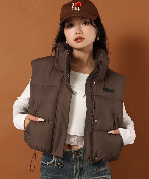 セール】ナイロン ファイバー ダウン ショート ベスト（ベスト）｜ANAP