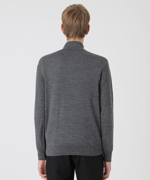BLACK LABEL CRESTBRIDGE(ブラックレーベル・クレストブリッジ)の「シャドーチェックハーフジップニット(ニット/セーター・メンズ・ネイビー/ブラック/グレー系その他・M/L/XL)」の6枚目の写真