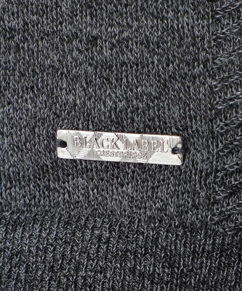 BLACK LABEL CRESTBRIDGE(ブラックレーベル・クレストブリッジ)の「シャドーチェックハーフジップニット(ニット/セーター・メンズ・ネイビー/ブラック/グレー系その他・M/L/XL)」の7枚目の写真