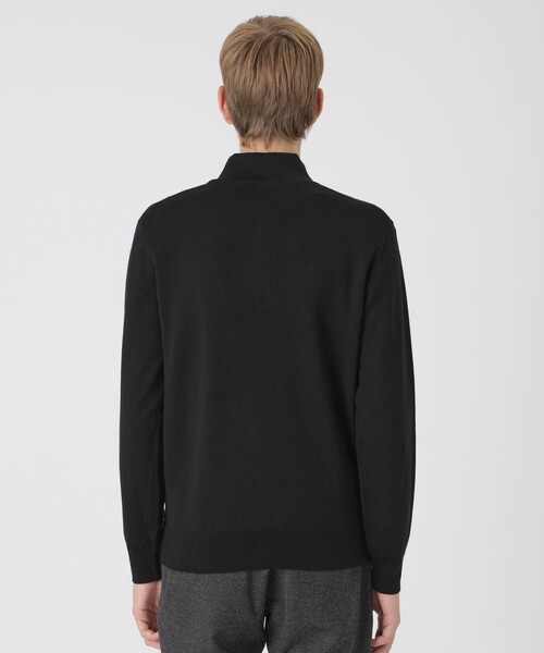 BLACK LABEL CRESTBRIDGE(ブラックレーベル・クレストブリッジ)の「シャドーチェックハーフジップニット(ニット/セーター・メンズ・ネイビー/ブラック/グレー系その他・M/L/XL)」の11枚目の写真