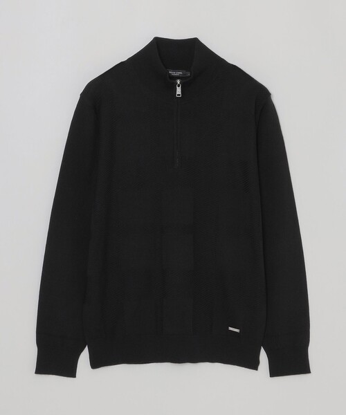 BLACK LABEL CRESTBRIDGE(ブラックレーベル・クレストブリッジ)の「シャドーチェックハーフジップニット(ニット/セーター・メンズ・ネイビー/ブラック/グレー系その他・M/L/XL)」の13枚目の写真