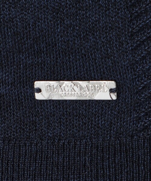 BLACK LABEL CRESTBRIDGE(ブラックレーベル・クレストブリッジ)の「シャドーチェックハーフジップニット(ニット/セーター・メンズ・ネイビー/ブラック/グレー系その他・M/L/XL)」の17枚目の写真