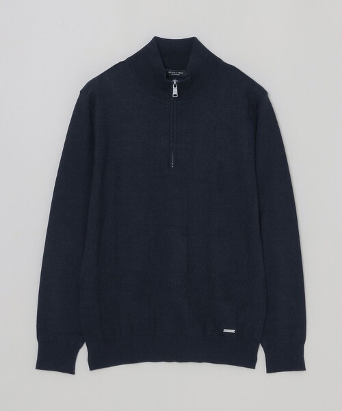 BLACK LABEL CRESTBRIDGE(ブラックレーベル・クレストブリッジ)の「シャドーチェックハーフジップニット(ニット/セーター・メンズ・ネイビー/ブラック/グレー系その他・M/L/XL)」の18枚目の写真