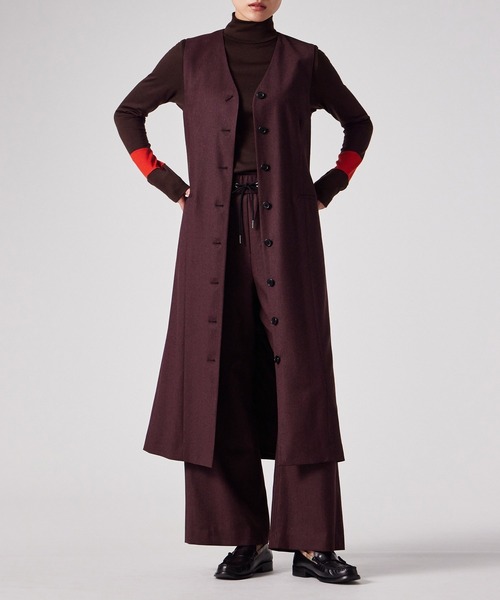 Paul Smith（ポールスミス）の「ウィメンズ ウールフランネル ワイドパンツ / 255055 255T（その他パンツ・レディース・ワインレッド/グレイッシュベージュ/グレー・40）」の16枚目の写真