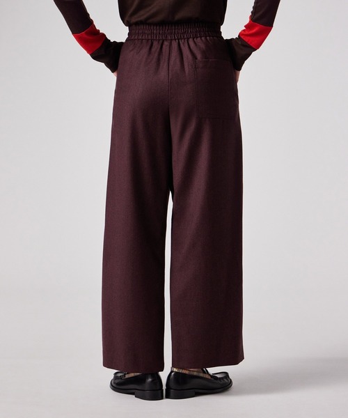 Paul Smith（ポールスミス）の「ウィメンズ ウールフランネル ワイドパンツ / 255055 255T（その他パンツ・レディース・ワインレッド/グレイッシュベージュ/グレー・40）」の18枚目の写真