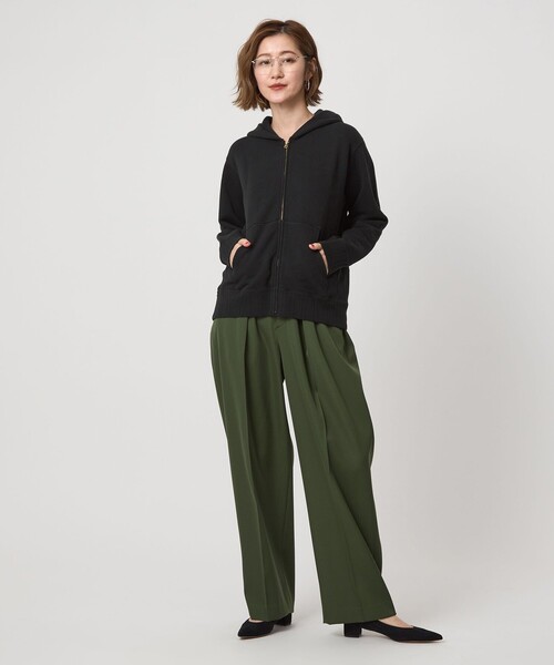 conte コンテ　ジップ パーカー　新品未使用☆ セール】＜conte＞コットン ジップ パーカー（パーカー）｜conte