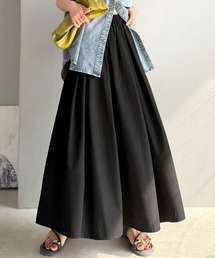 classicalelf（クラシカルエルフ）の「【撥水加工・UVカット・イージーケア機能付き】雨の日も晴れの日も頼れる。マルチ機能ギャザースカート(ロング)（スカート）」