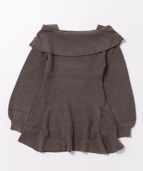 apres jour（アプレジュール）の「オフショルニットワンピース（ワンピース・レディース・ボルドー/ブラック/ブラウン系その他・X-LARGE/フリー）」の21枚目の写真