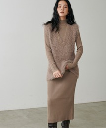 リヴドロワ新品フェザーチュールベスト ブラック リヴドロワ新品フェザーチュールベスト ブラック