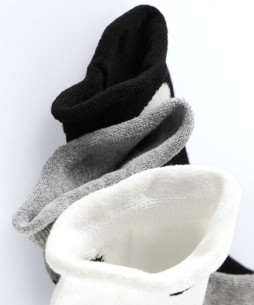 BRANSHES（ブランシェス）の「【b.+A】金子綾/ドットソックス（ソックス/靴下・キッズ・グレー/オフホワイト/ブラック・13-15cm/16-18cm/19-21cm）」の5枚目の写真