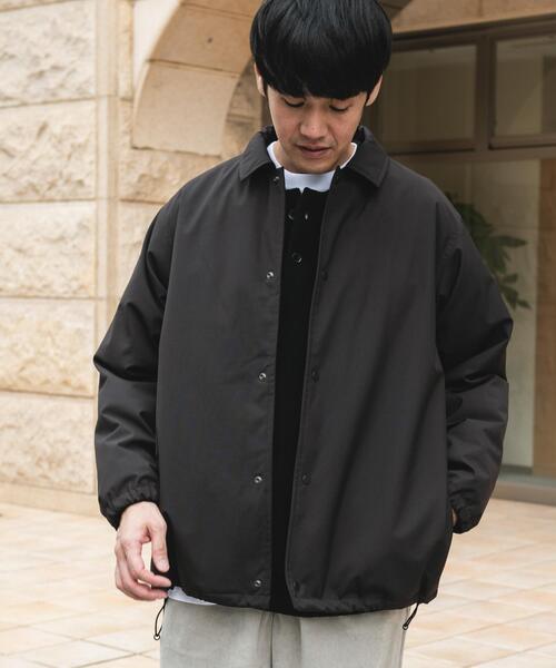 URBAN RESEARCH DOORS（アーバンリサーチドアーズ）の「『撥水/防風』ウールブレンドラミネート 中綿ブルゾン（ブルゾン・メンズ・ブラウン/ブラック・MEDIUM/LARGE）」の9枚目の写真