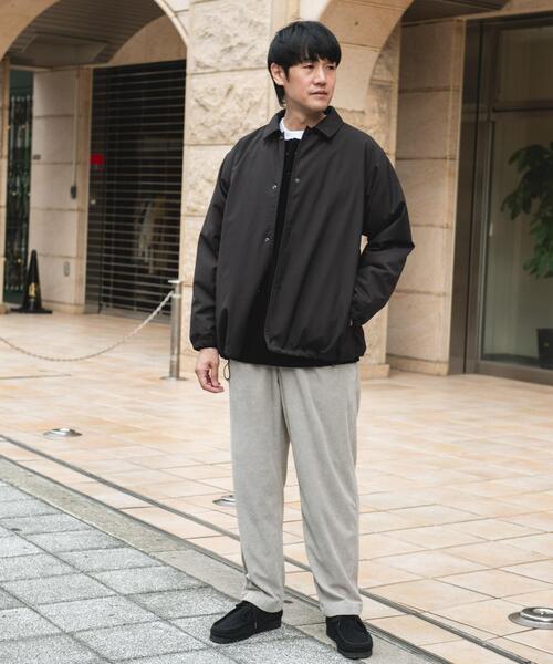 アーカイブ 80s   デザインウールブルゾン 黒 モード AS KNOW AS（アズノゥアズ） ブルゾン アウター ダブルポケット