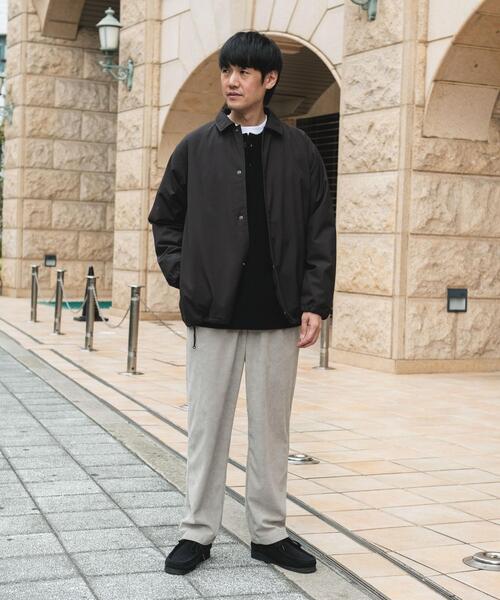 撥水/防風』ウールブレンドラミネート 中綿ブルゾン（ブルゾン