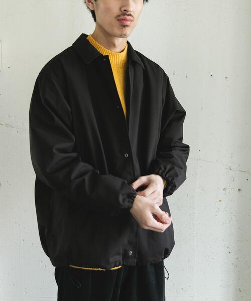 セール】『撥水/防風』ウールブレンドラミネート 中綿ブルゾン