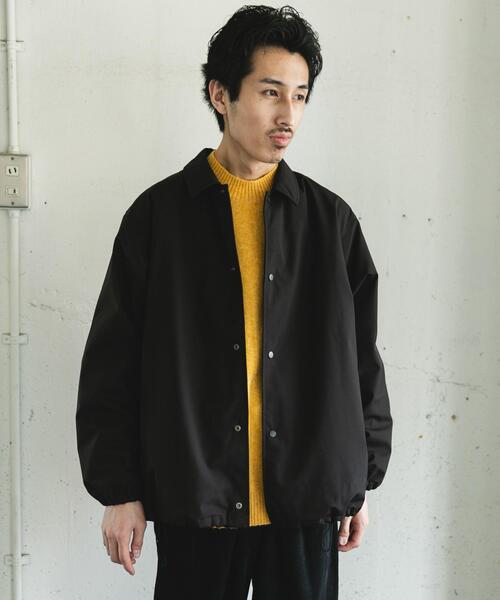 セール】『撥水/防風』ウールブレンドラミネート 中綿ブルゾン