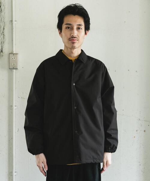 セール】『撥水/防風』ウールブレンドラミネート 中綿ブルゾン