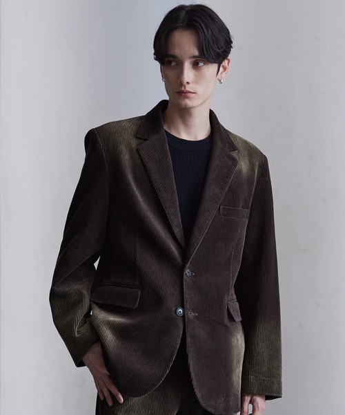 CLEL】Antique Design Corduroy Tailored Jacket / アンティーク