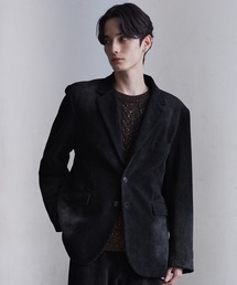 CLEL(�N���C��)�́yCLEL�zAntique Design Corduroy Tailored Jacket / �A���e�B�[�N�f�U�C�� �R�[�f�����C�e�[���[�h�W���P�b�g�y�Z�b�g�A�b�v�Ή��z(�e�[���[�h�W���P�b�g)