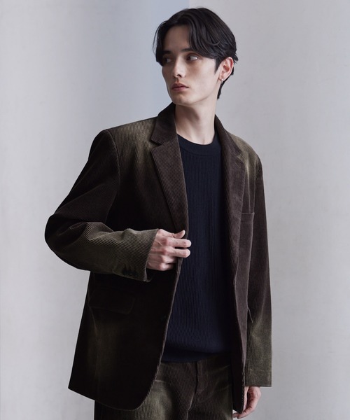 CLEL】Antique Design Corduroy Tailored Jacket / アンティーク