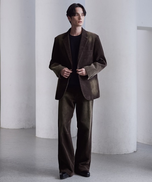 CLEL】Antique Design Corduroy Tailored Jacket / アンティーク