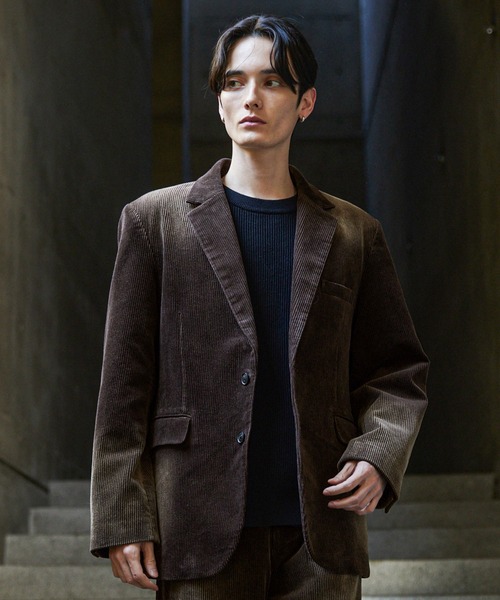 CLEL】Antique Design Corduroy Tailored Jacket / アンティーク