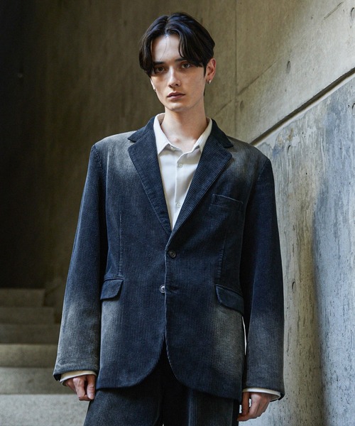 CLEL】Antique Design Corduroy Tailored Jacket / アンティーク